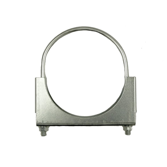 SmartParts 611400 4 in. Zinc Plated Flat U Bolt Saddle Exhaust Clamp