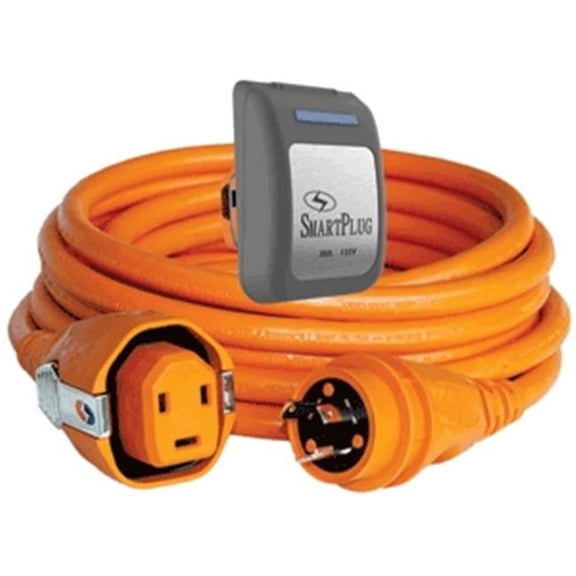 SmartPlug  30 Amp Dual Configuration 50 ft. Cordset with Twist-Type Connection - Grey