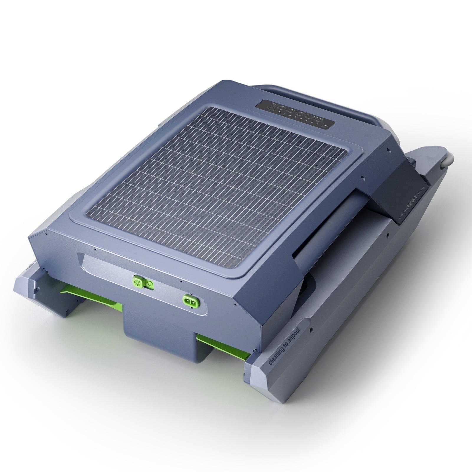 Anpool P1 Solar Pool Skimmer, Solar & Electric Robotic Pool Cleaner with Dual Charging, Automatic Recovery Tech, 3 Motors, S Modes/Random Modes for Chlorine & Saltwater Pools