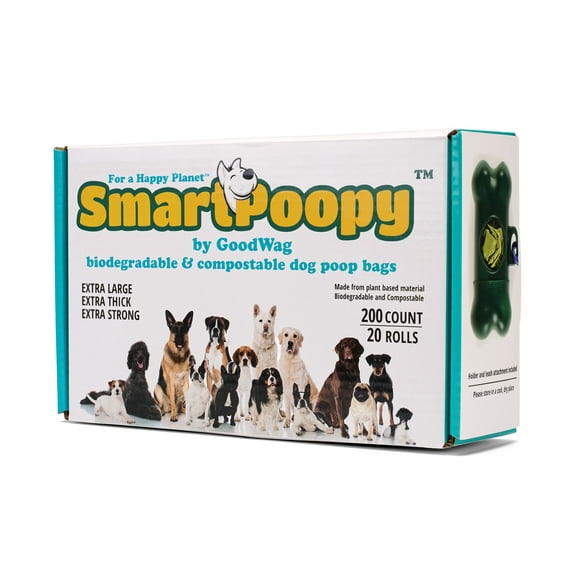 SmartPoopy Walking Bags - Box of 200 - Compostable