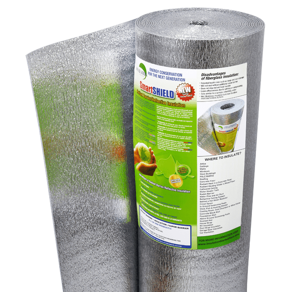 SmartSHIELD -3 mm HVAC Duct Wrap Reflective insulation Foam core 48" X 50ft
