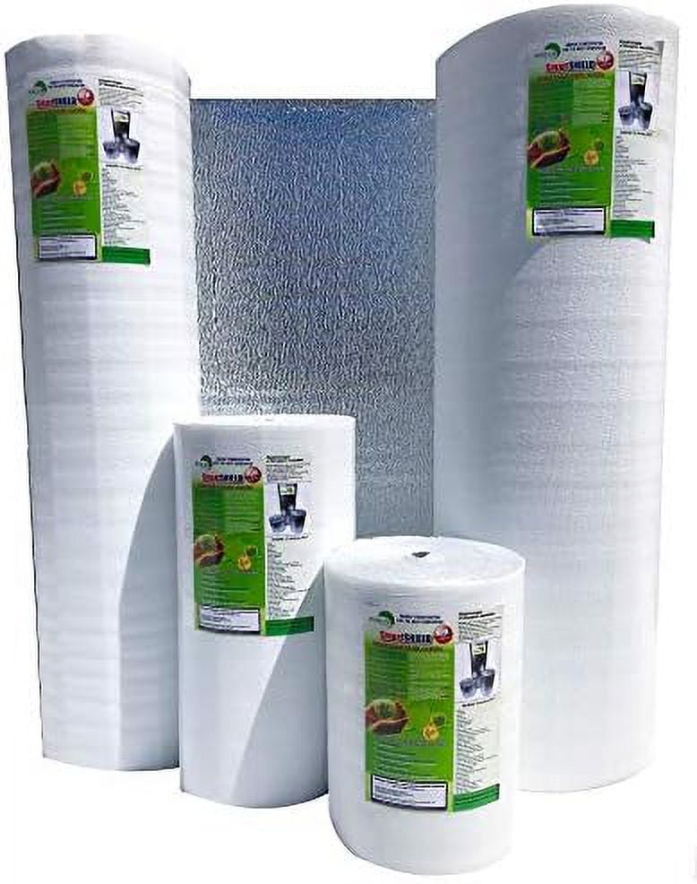 Reflective Foam Core Insulation - 21" X 50ft Roll For Garage, Attic, Crawl Space