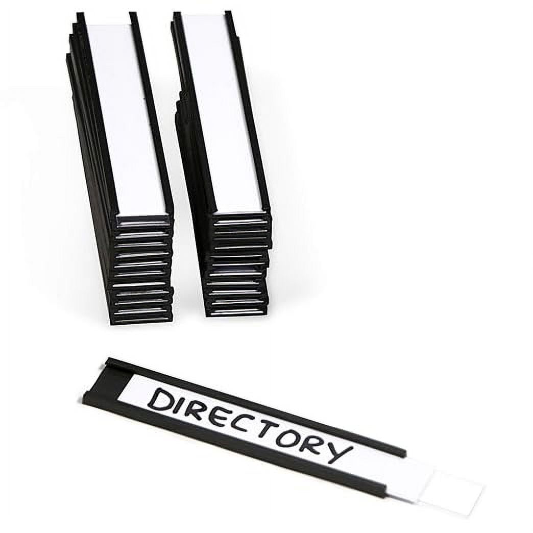SmartSign Pack of 25 'C' Channel Label Holders 0.5" x 3