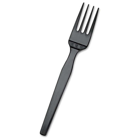 SmartStock Plastic Cutlery Dispenser Refill Forks in Black