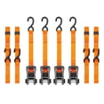 thumbnail image 1 of SmartStraps 1-1/4 in. x 20 ft. Orange CarbonX Ultra Long Heavy Duty Ratchet Tie Down Straps, 1,000 lb. Safe Work Load - 4 pack, 1 of 7