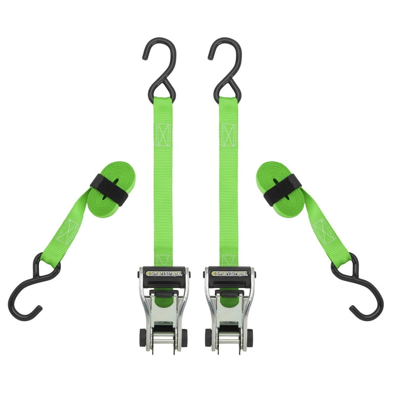 1 in. x 15 ft. x 500 lbs. Ratchet with Padded Handle (2-Pack)