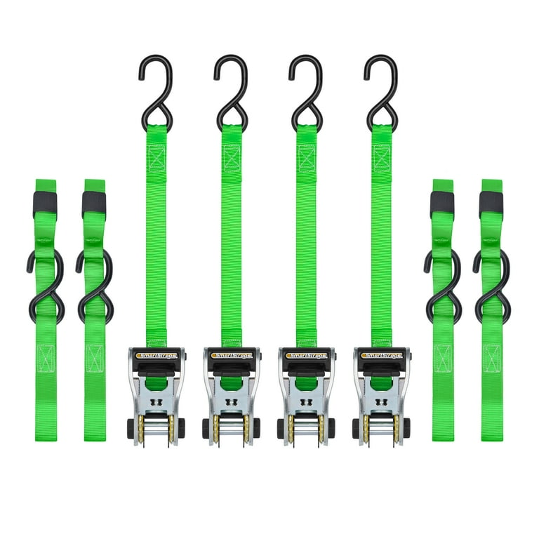 1 in. x 15 ft. x 500 lbs. Padded Ratchet (4-Pack) 1 in. x 15 ft. x 500 lbs. Padded Ratchet (4-Pack)