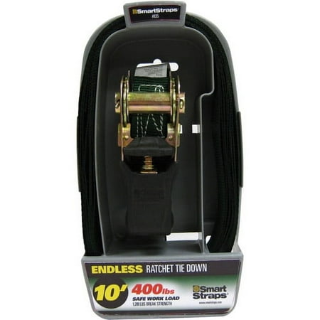 SmartStraps 10' 1200 lbs. Endless Padded Ratchet, Green 1 Pack