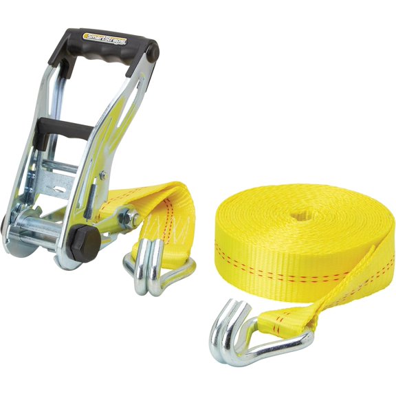 SmartStraps 30 ft. Yellow Ratchet X Tie Down Strap with 3,333 lb. Safe Work Load - 1 pack 167