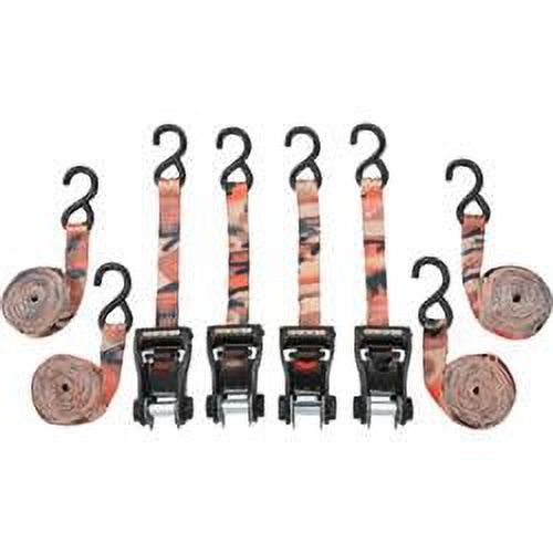 SmartStraps RatchetX Aluminum TieDowns 14ftL 3000lb Breaking Strength