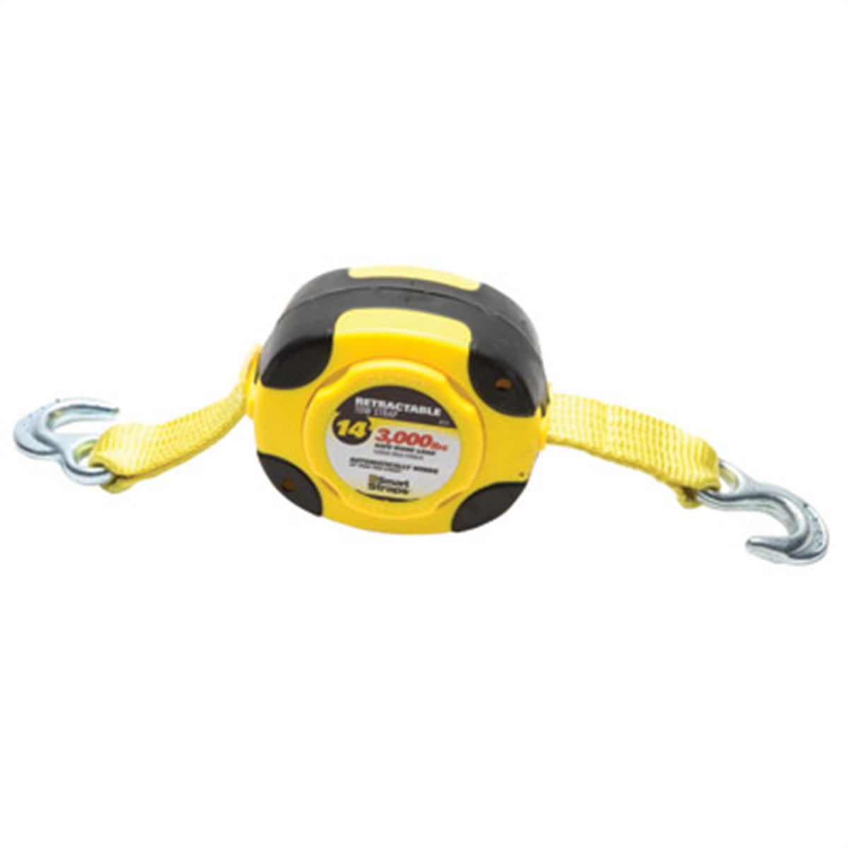 WINSTON SmartStraps Retractable Tow Strap with Hooks 14ft 9000lb, Commercial Duty, 171, 1 Pack