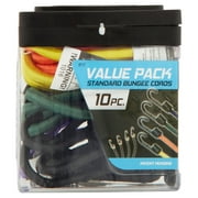 SmartStraps Standard Bungee Strap Assorted Value Pack, 117, Light Duty, 10 Pieces