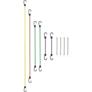 SmartStraps Adjustable Bungee Cord, Assorted Colors, 10 Pack   Includes Two 12 , Two 24 , One 36 , One 48 , and Four Mini Bungee Cords   Ideal for Securing Luggage, Gas Cans, and Coolers to Vehicles