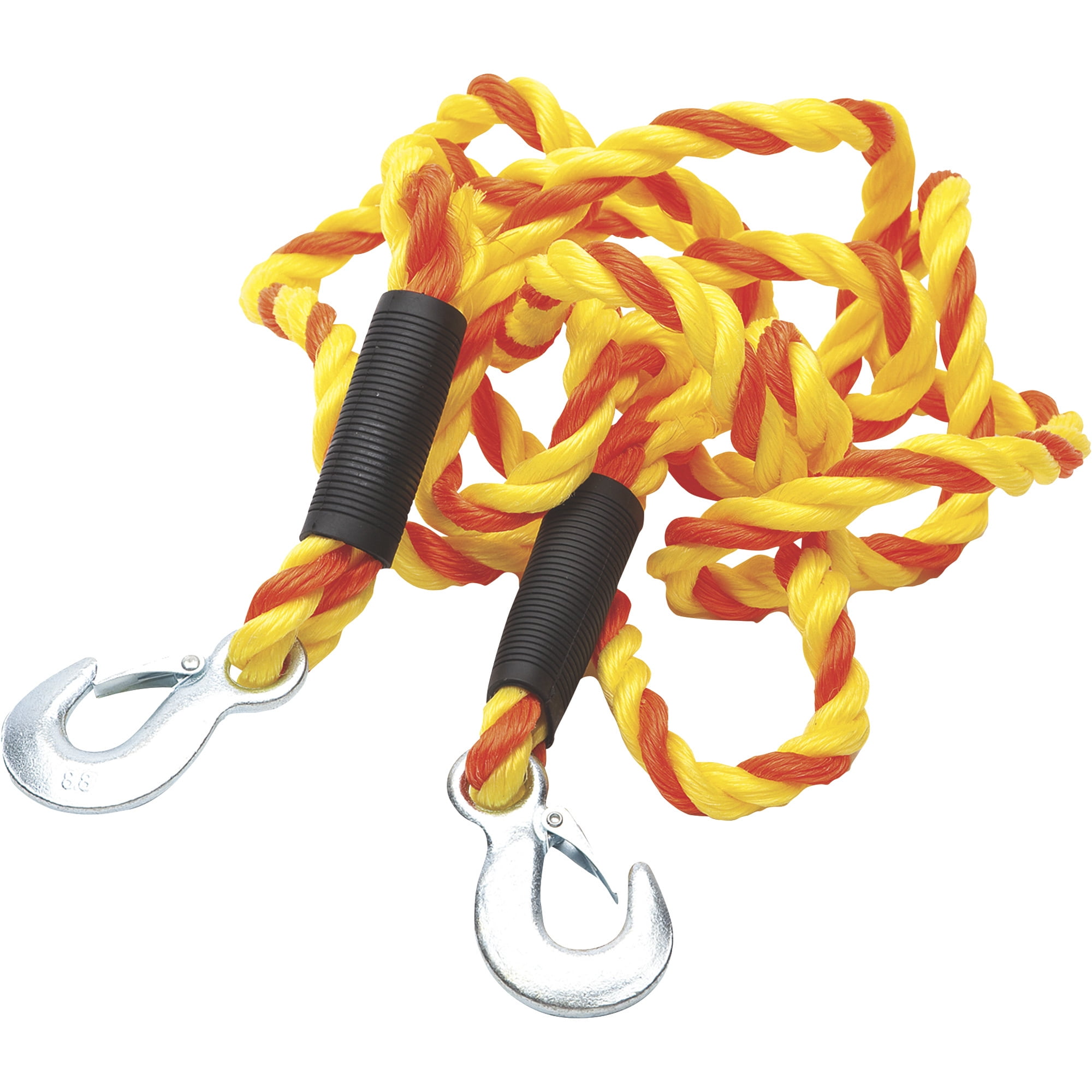 A Tow Rope with Hooks on a Light Background. Stock Photo - Image of knot,  durable: 99848794