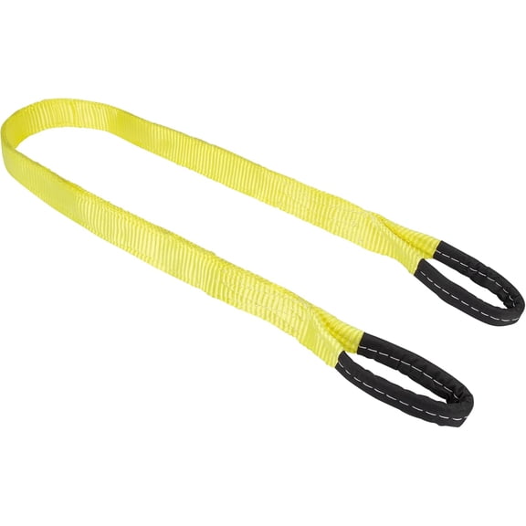 SmartStraps 2x6 Nylon Webbing Sling (1pk) 6,400lb Vertical Lifting Capacity Safely Lift Heavy Loads, Made with Strong Flexible Webbing, Small, Yellow