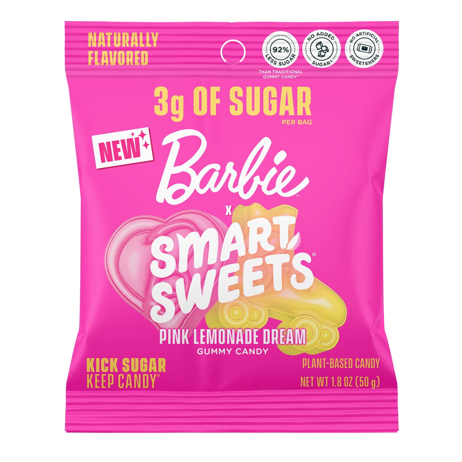 SmartSweets Pink Lemonade Dream Gummies (1.8oz) - Single Pouch