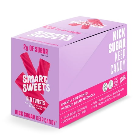 SmartSweets - Red Twists Box Berry Punch - 12 Bags