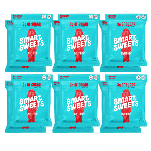 SmartSweets Sweet Fish, 12 Pack