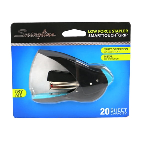 Swingline SmartTouch Compact Stapler: 20 sheets (Blue)