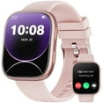 thumbnail image 1 of Smart Watch Fits for Android and IPhone, 1.85 inch Fitness Tracker, Men Women's Smartwatch with Answer/Make Calls/120+ Sports Modes/Message Reminder, IP68 Waterproof, for Gift Rose, 1 of 6