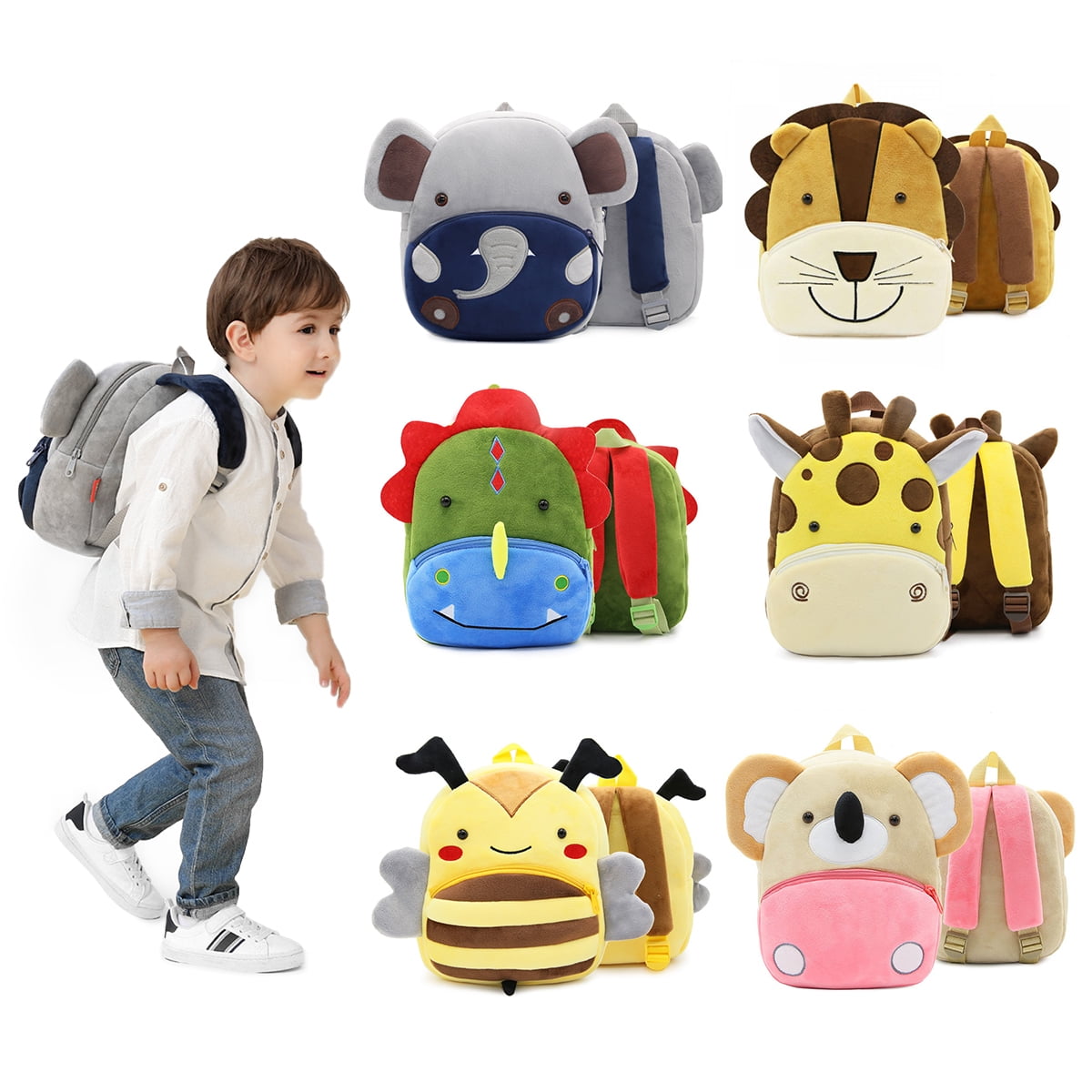 Buy DZert Panda Kids School Bag Soft Plush Backpack Cartoon Toy, Children's  Gifts Boy Girl Baby School Bag for Kids (Light Blue) Online at Low Prices  in India - Amazon.in