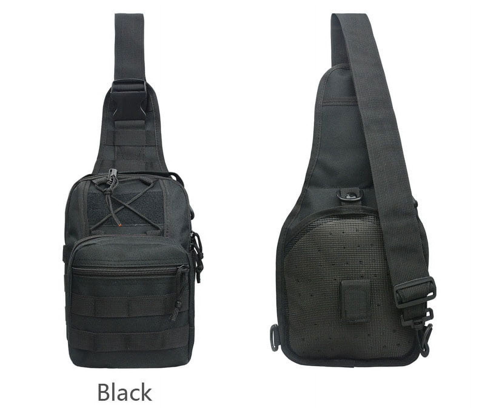Smartasin Sling Bag for Man, One Shoulder Sling Backpack Army Durable  Military Nylon Bag Rucksack