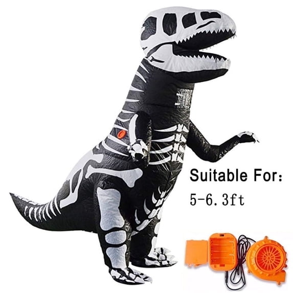 Inflatable Dinosaur Costume for Adult , Fancy Dinosaur Suit Blow up Full Body Dino Costume for Halloween Cosplay Party