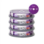 Smartbuy 40-disc 50gb 6x Blu-ray Bd-r Dl Dual Layer Double Layer Logo Top Surface Blank Data Video Recordable Media Disc