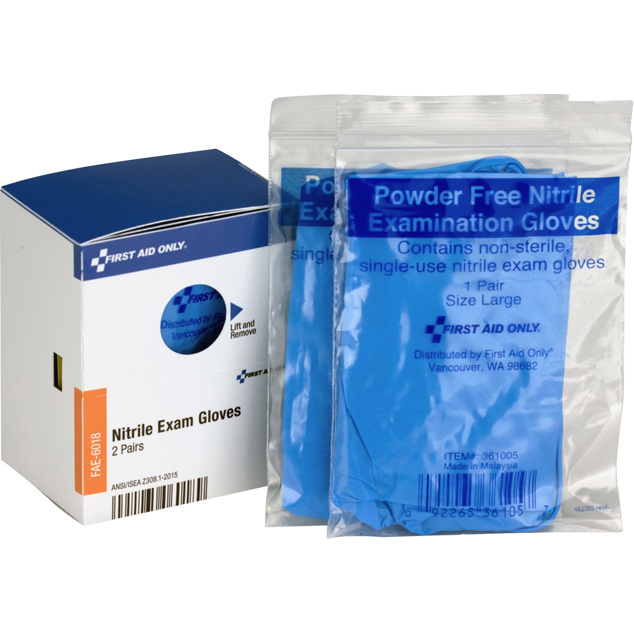 SmartCompliance Nitrile Lightweight Gloves, One Size, 2/Box SmartCompliance Nitrile Lightweight Gloves, One Size, 2/Box