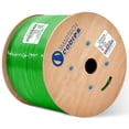 thumbnail image 1 of Cat6A Riser Cable 1000ft – 100% Solid Bare Copper, 23AWG UTP, 750MHz, Bulk Ethernet Cable, Green, 1 of 7