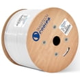 thumbnail image 1 of Cat6A Riser Cable 1000ft – 100% Solid Bare Copper, 23AWG UTP, 750MHz, Bulk Ethernet Cable, White, 1 of 5