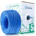 thumbnail image 1 of Smartech Cat5e Plenum Ethernet Cable - 1000ft, 24AWG, 350MHz, 4-Pair UTP, Blue, 1 of 6