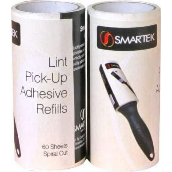 Smartek Adhesive Lint Roller Refills 2/Pkg-120 Sheets