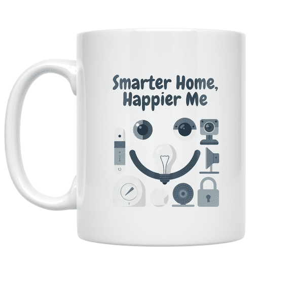 Smarter Home Happier Me - Tech-Savvy Individual - 11 oz Ceramic Coffee Mug