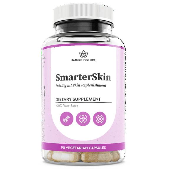 Smarter Skin, Polypodium Leucotomos Extract, Lutein, Verbasnol, 60 Vegan Capsules