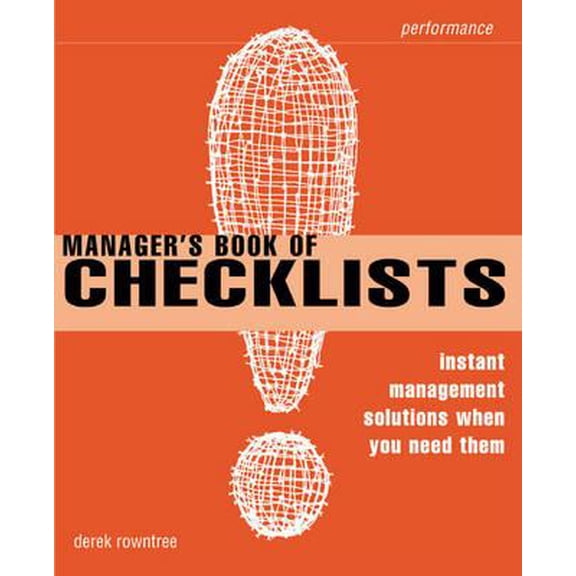 Pre-Owned Smarter Solutions: The Performance Pack S: The Manager's Book of Checklists : Everything You Need to Know, When You Need to Know It (Edition 3) (Hardcover)