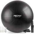 thumbnail image 1 of SmarterLife PRO MAX Series Exercise Yoga Ball Workout Equipment Pregnancy Medicine Balls, 65cm Black, 1 of 7