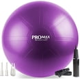 thumbnail image 1 of SmarterLife PRO MAX Series Exercise Yoga Ball Workout Equipment Pregnancy Medicine Balls, 65cm Purple, 1 of 7