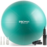 SmarterLife PRO MAX Series Exercise Yoga Ball Workout Equipment Pregnancy Medicine Balls, 75cm Turquoise