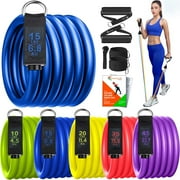 SmarterLife Resistance Tube Bands Exercise Bands for Working Out, 5-Pc Set