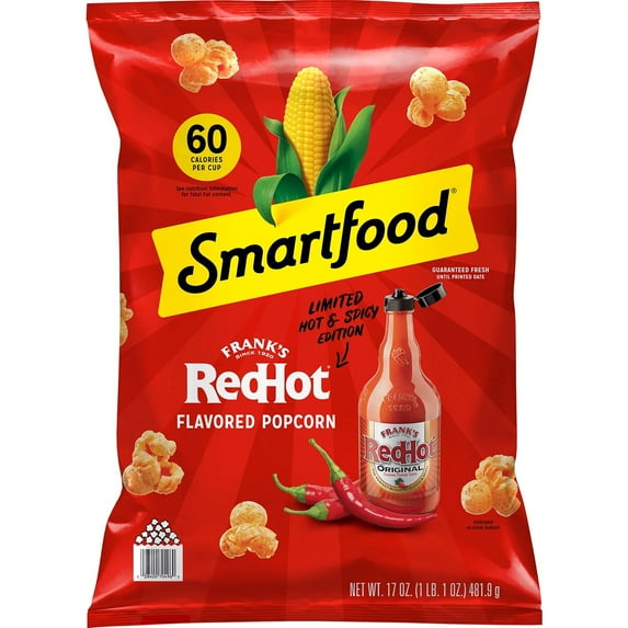 Smartfood Frank's RedHot Flavored Popcorn (17 Ounce)