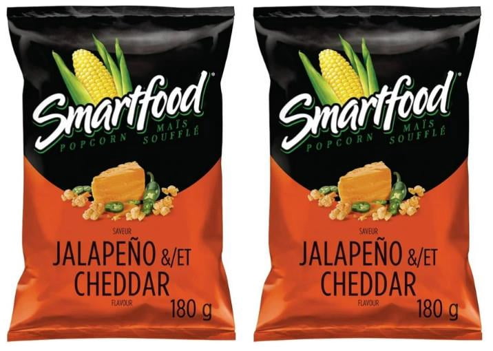 Smartfood Jalapeno & Cheddar Flavor Seasoned Popcorn, 180g (2 Pack)