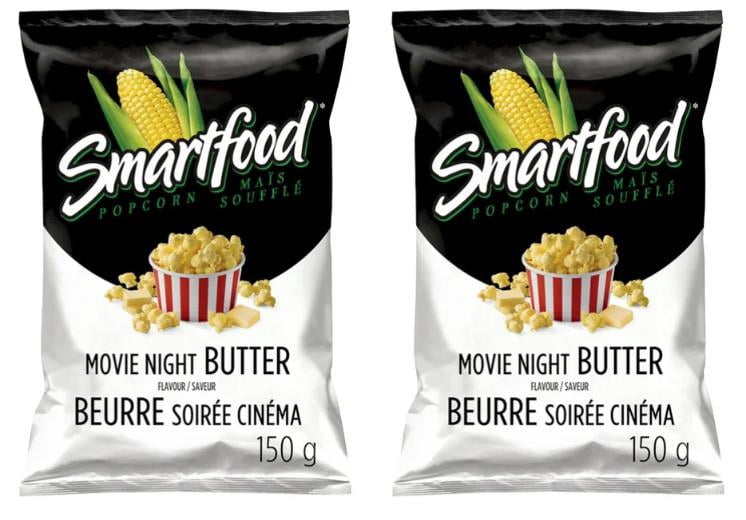 Smartfood Movie Night Butter Flavor Seasoned Popcorn, 150g (2 Pack)