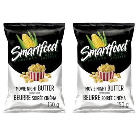 Smartfood Movie Night Butter Flavor Seasoned Popcorn, 150g (2 Pack)