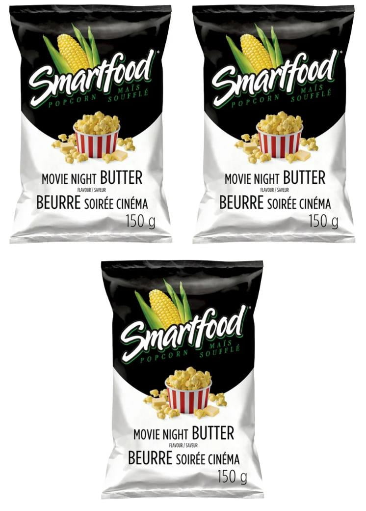 Smartfood Movie Night Butter Flavor Seasoned Popcorn, 150g (3 Pack)