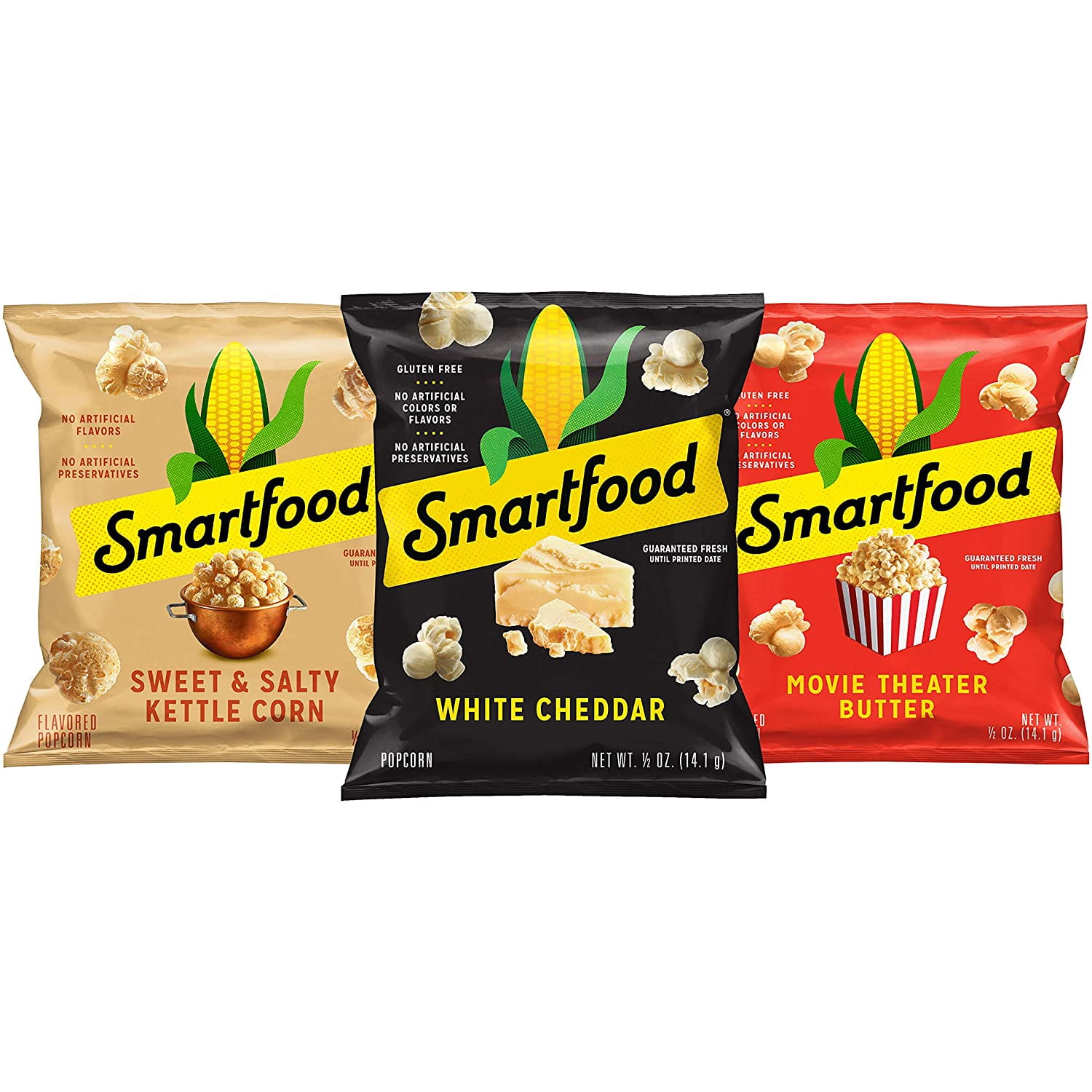 Smartfood Popcorn Variety Pack, 0.5 Ounce (Pack of 40)