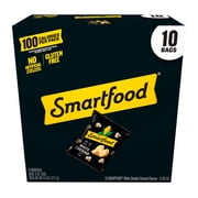 Smartfood Popcorn White Cheddar Flavored Popcorn Snacks, 0.625 oz Bags, 10 Count Multipack
