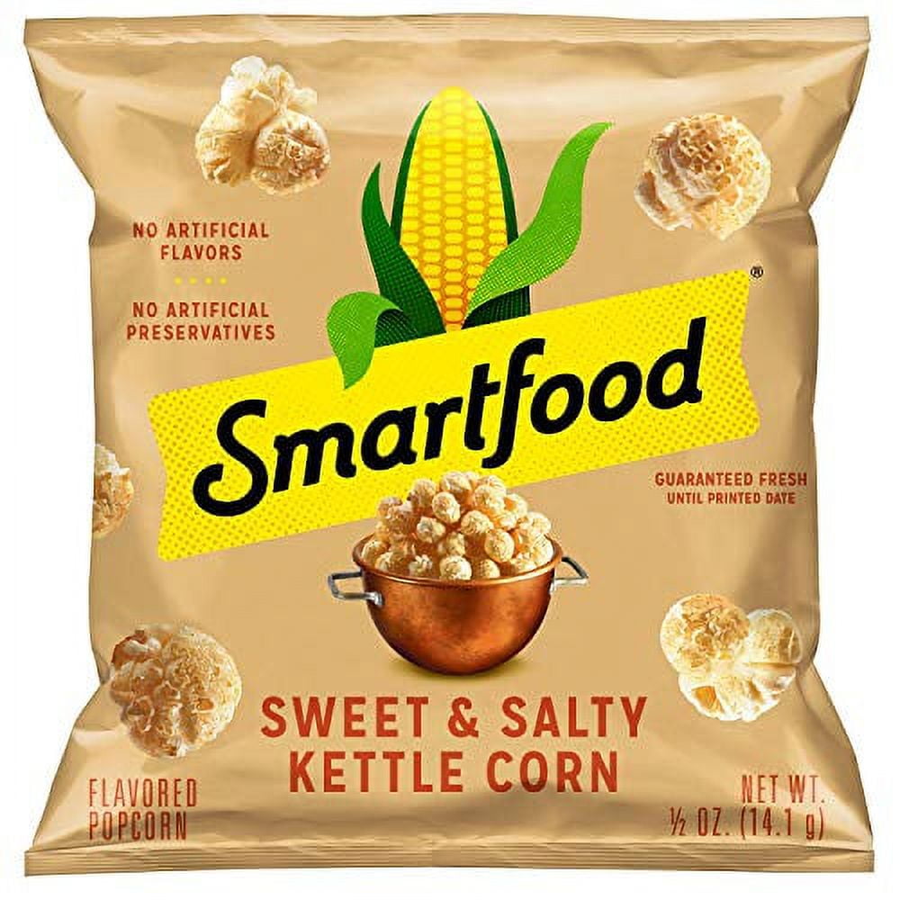 Smartfood Sweet & Salty Kettle Corn Popcorn, 0.5 Oz SingleServe Bags