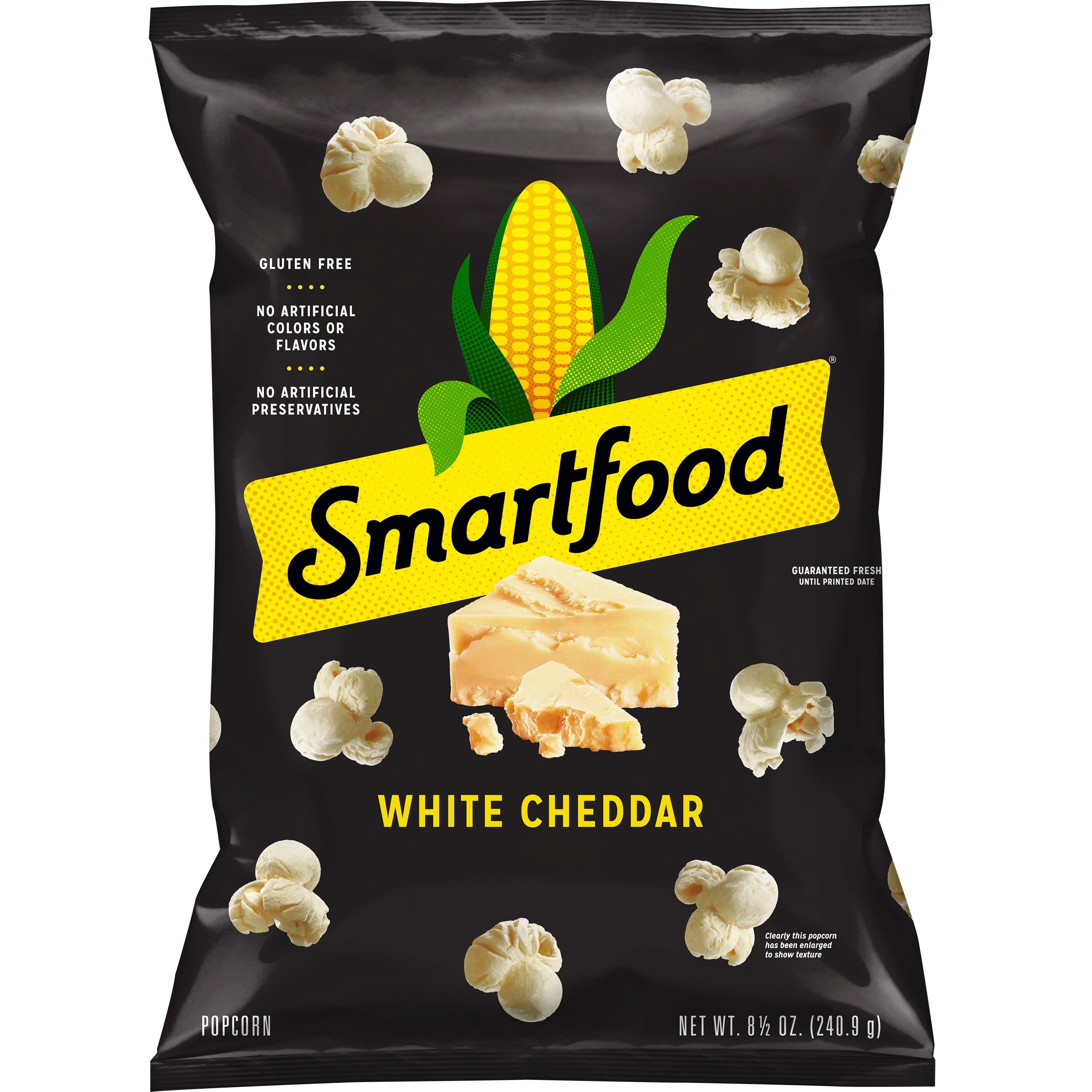 Smartfood White Cheddar Cheese Popped Snacks, Gluten Free, 8.5 Oz Bag