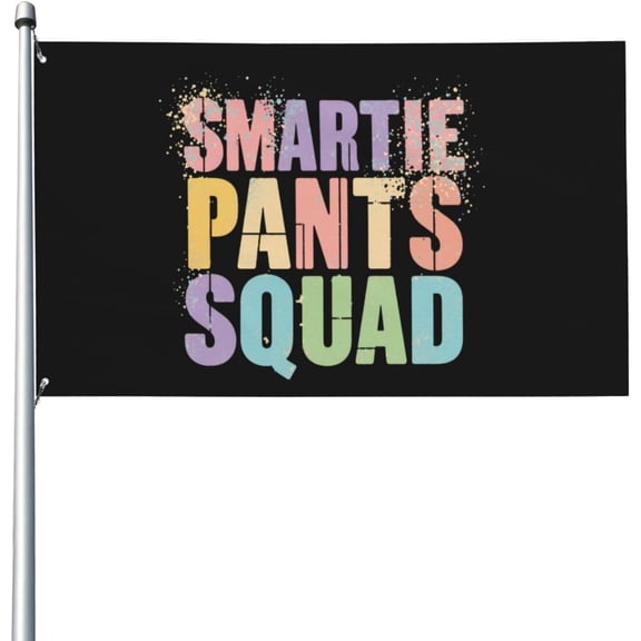 Smartie Pants Smarty Halloween Flag for Room Guys Double Sided Fun Flag Outdoor Banner for Girls Room 3x5 Ft, Smartie Pants Smarty Halloween Tapestry for Office